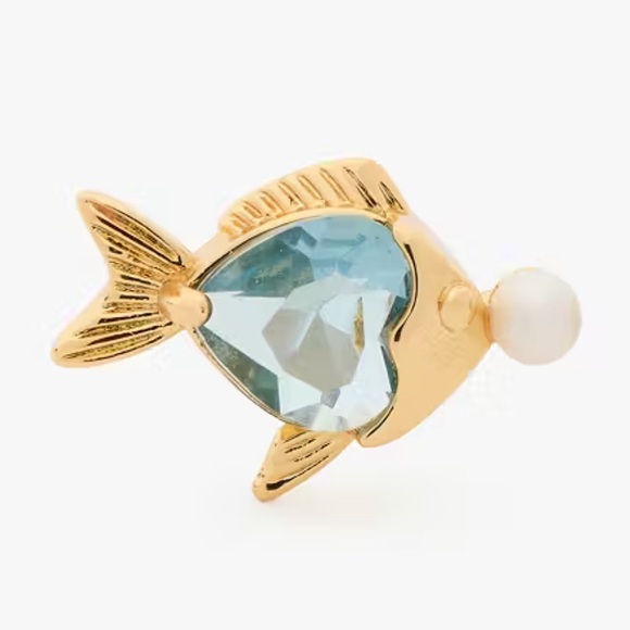 New Kate Spade What A Catch Fish Studs - Picture 3 of 10